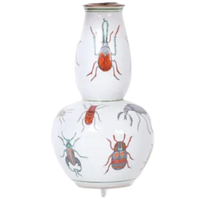 Porcelain Chinese Insect Gourd Lamp