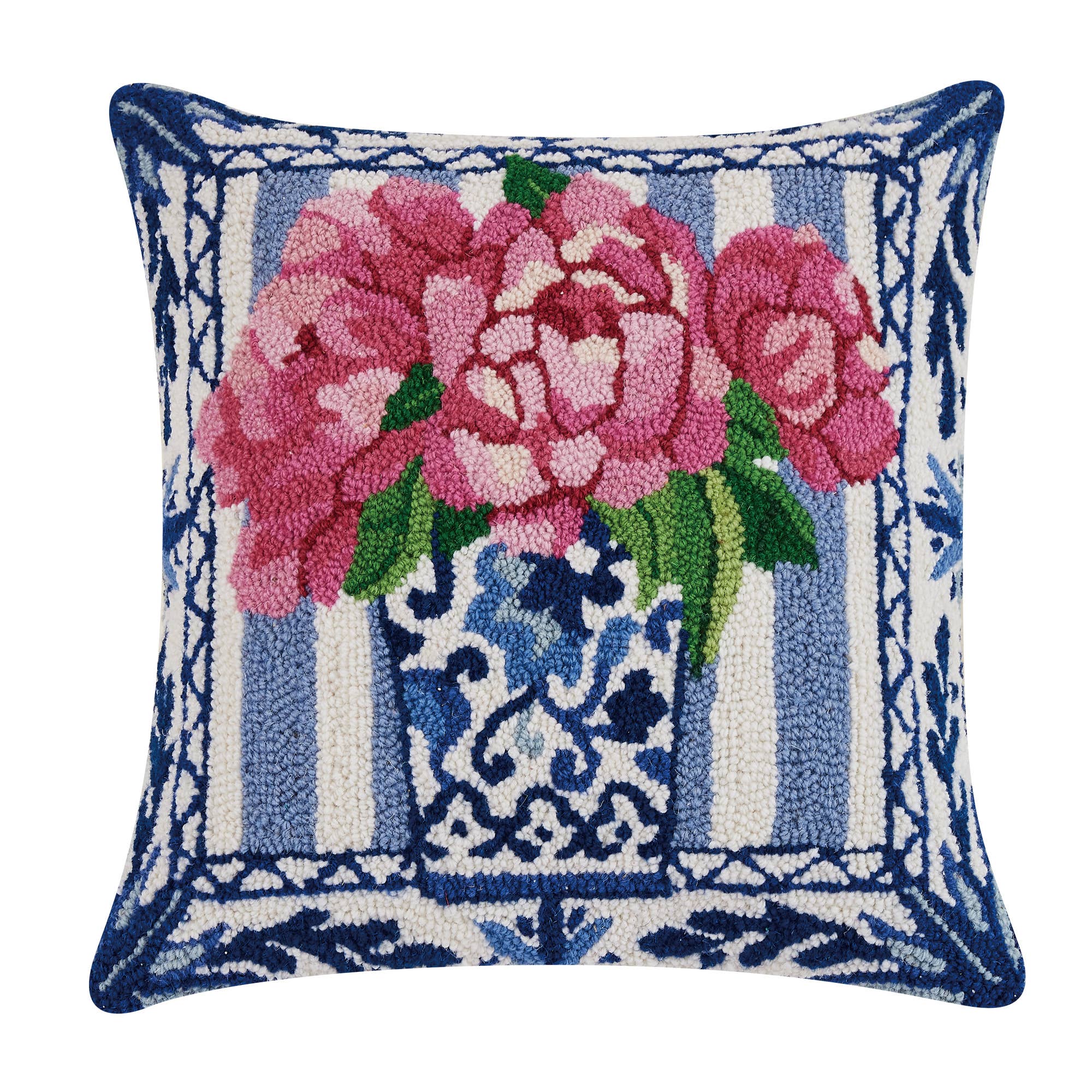 Pretty Petals Hook Pillow Sally Eckman Roberts