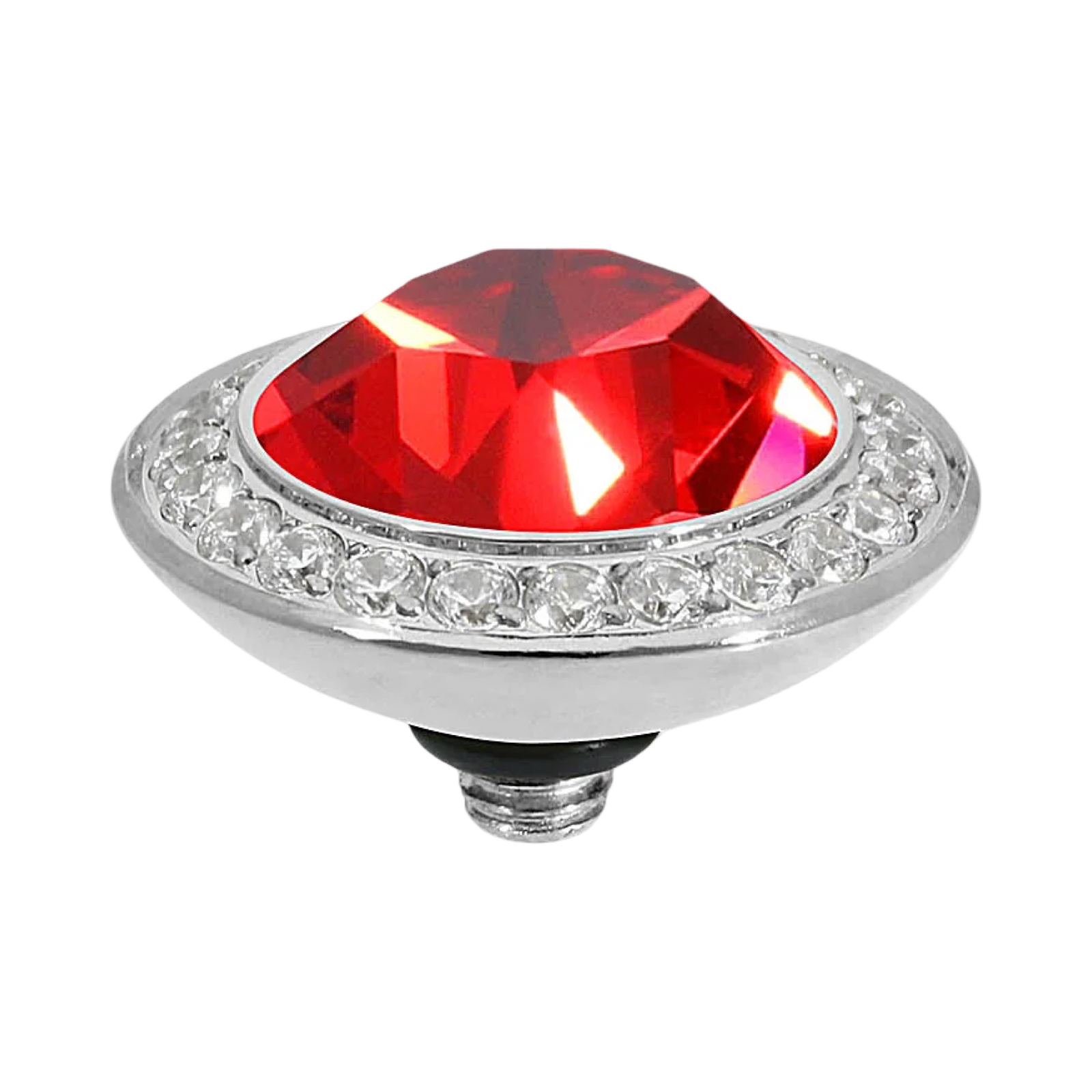 qudo tondo crystal deluxe swarovski scarlet silver