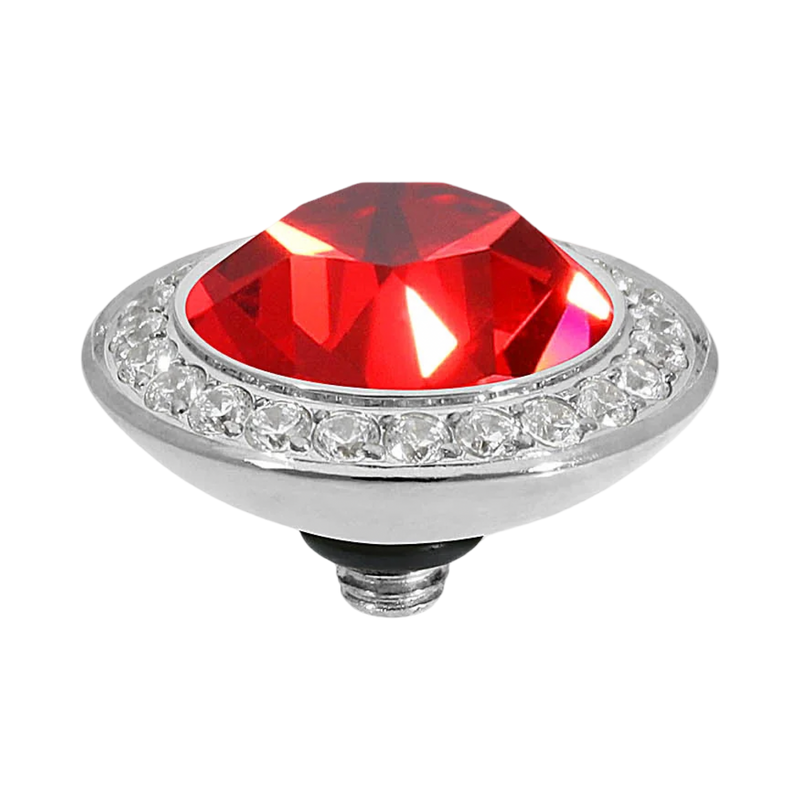 qudo tondo crystal deluxe swarovski scarlet silver