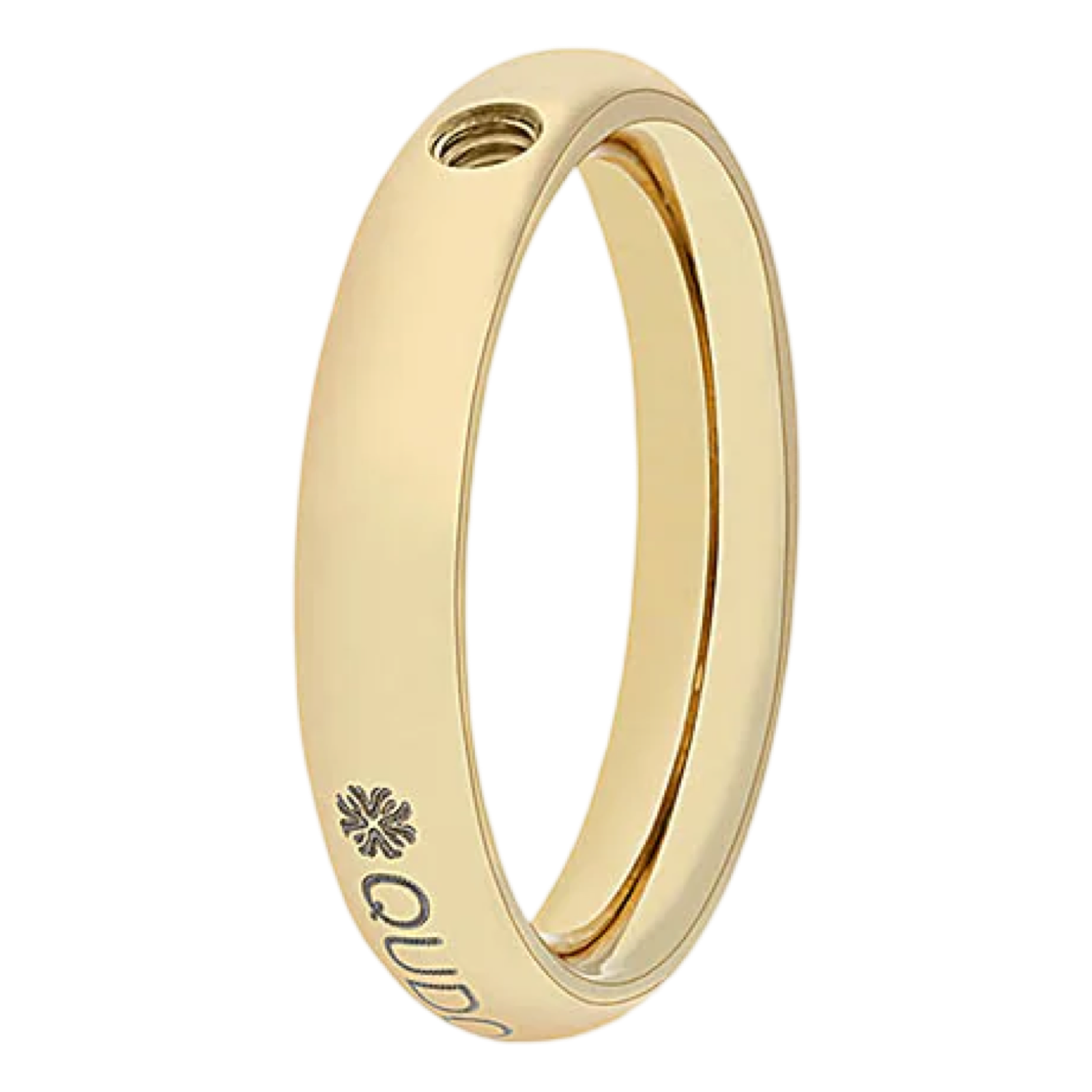 QUDO interchangeable ring, interchangeable ring base, stainless steel interchangeable ring, Swarovski interchangeable jewelry, customizable ring QUDO, German interchangeable jewelry