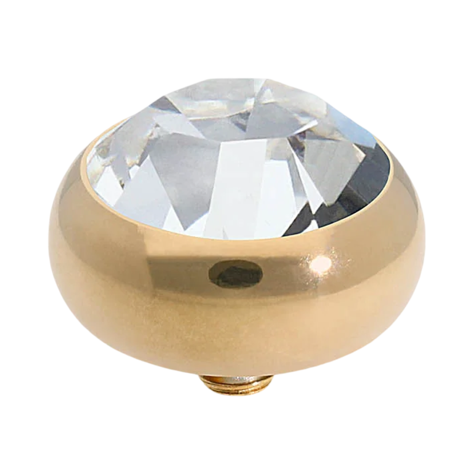 Qudo Sesto topper, Swarovski interchangeable topper, Qudo jewelry, gold crystal topper, customizable jewelry, Qudo Germany, interchangeable ring topper, boutique jewelry, Oh Meredith Qudo collection