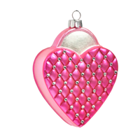 Quilted Pink Purse Ornament Raz Imports