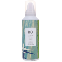 R+Co AIRCRAFT mousse, pomade mousse hybrid, second day hair texture product, styling mousse for texture, separation and body mousse, tousled hair styling product, flexible hold pomade, hair mousse for definition, lightweight pomade for volume, texturizing mousse for all hair types

