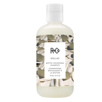 R+Co DALLAS shampoo, thickening shampoo for fine hair, volumizing shampoo for thin hair, root-lifting shampoo, shampoo for body and fullness, hair thickener shampoo, strengthening shampoo for flat hair, sulfate-free volume shampoo, biotin-rich shampoo, fuller hair shampoo