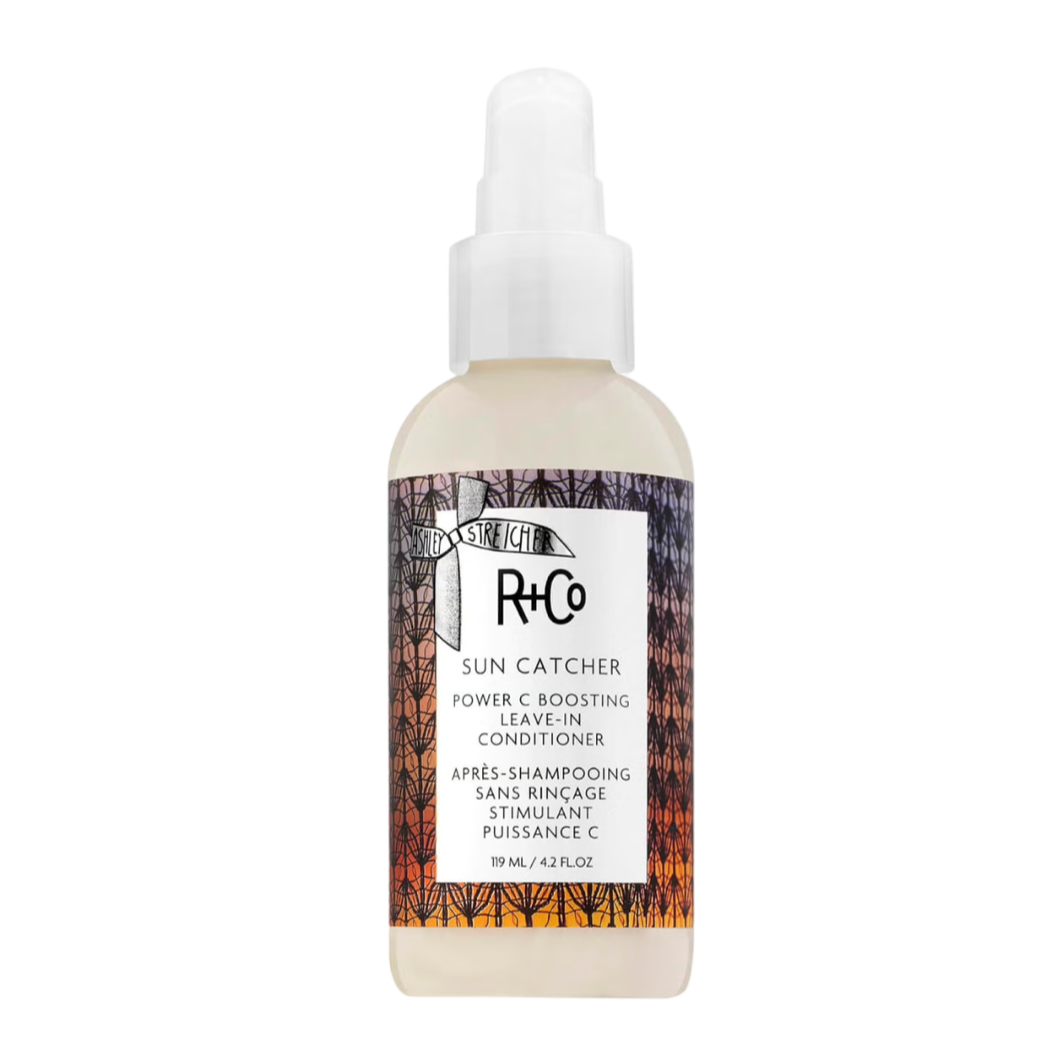 R+Co SUNCATCHER, Power C leave-in conditioner, hydrating leave-in treatment, frizz control leave-in, shine-boosting hair product, leave-in conditioner for all hair types, color-safe leave-in, vegan hair care, hyaluronic acid hair treatment, Vitamin C conditioner