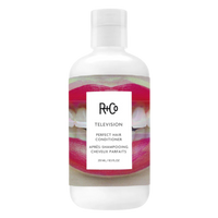 R+Co TELEVISION conditioner, all-in-one hair conditioner, body and shine conditioner, smoothing conditioner for damaged hair, strengthening conditioner for soft hair, R+Co perfect hair duo, conditioner for frizz and volume, shine boosting conditioner, small screen hair conditioner, multi-benefit hair conditioner