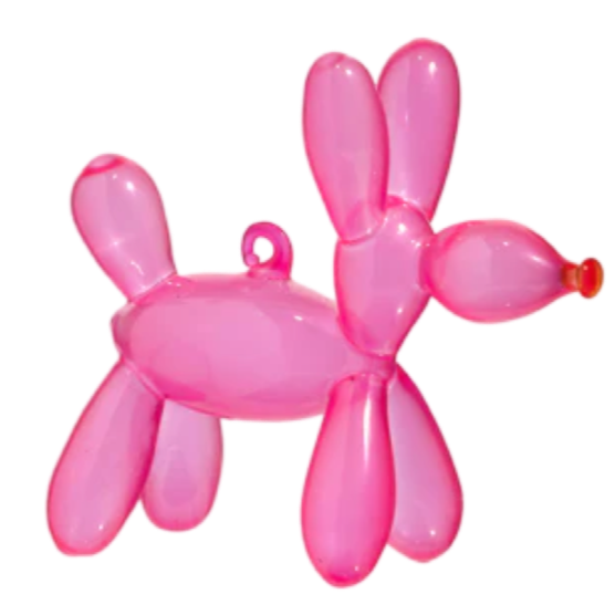 Raz Imports Pink Balloon Dog Ornament