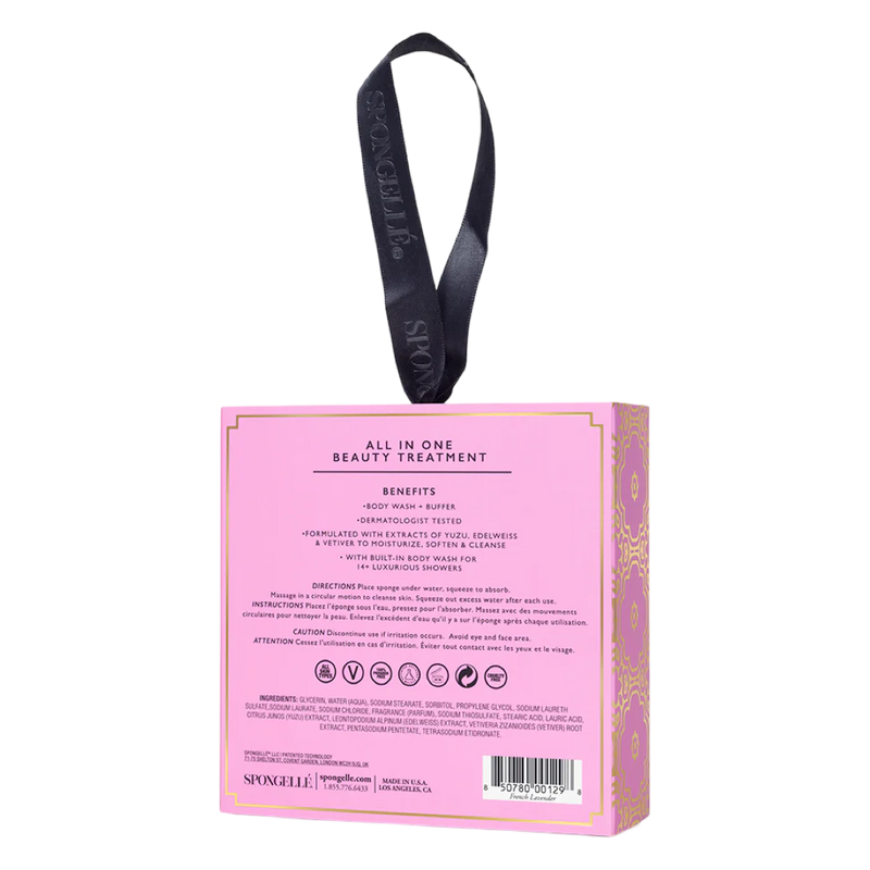 Spongelle French Lavender Body wash infused buffer