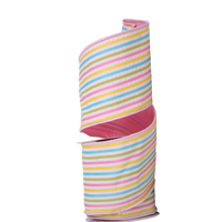 Spring Stripe Hard WIre Stripe Decorative Ribbon