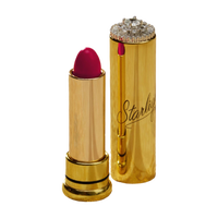 Starlight Starbright Hollywood Carnation 1940s fuchsia lipstick in vintage-inspired gold refillable tube