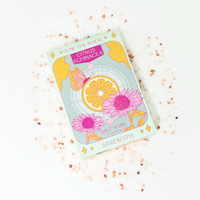 Strength tarot bath salts, spiritual bath soak, emotional healing bath, restorative bath salts, inner strength ritual soak, mineral bath salts for self-care, calming bath experience, tarot inspired bath ritual, bath salts for mental clarity, self-love bath soak

