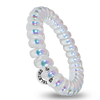 TELETIES hair ties, Peppermint hair ties, no-rip hair ties, large spiral hair coils, spiral hair ties, stylish hair accessories, hair ties that double as bracelets, durable hair ties, peppermint-colored hair ties, hair ties for thick hair.