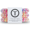 TELETIES, large hair coils, glitter hair ties, no-rip hair ties, hair tie bracelet, strong grip hair ties, stylish hair accessories, hair ties set of 3, glitter hair accessories, durable hair ties, thick hair hair ties, comfortable hair ties