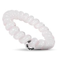 TELETIES, large hair coils, no-rip hair ties, hair tie bracelet, strong grip hair ties, stylish hair accessories, durable hair ties, hair ties set of 3, 