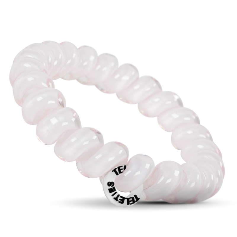 TELETIES, large hair coils, no-rip hair ties, hair tie bracelet, strong grip hair ties, stylish hair accessories, durable hair ties, hair ties set of 3, 