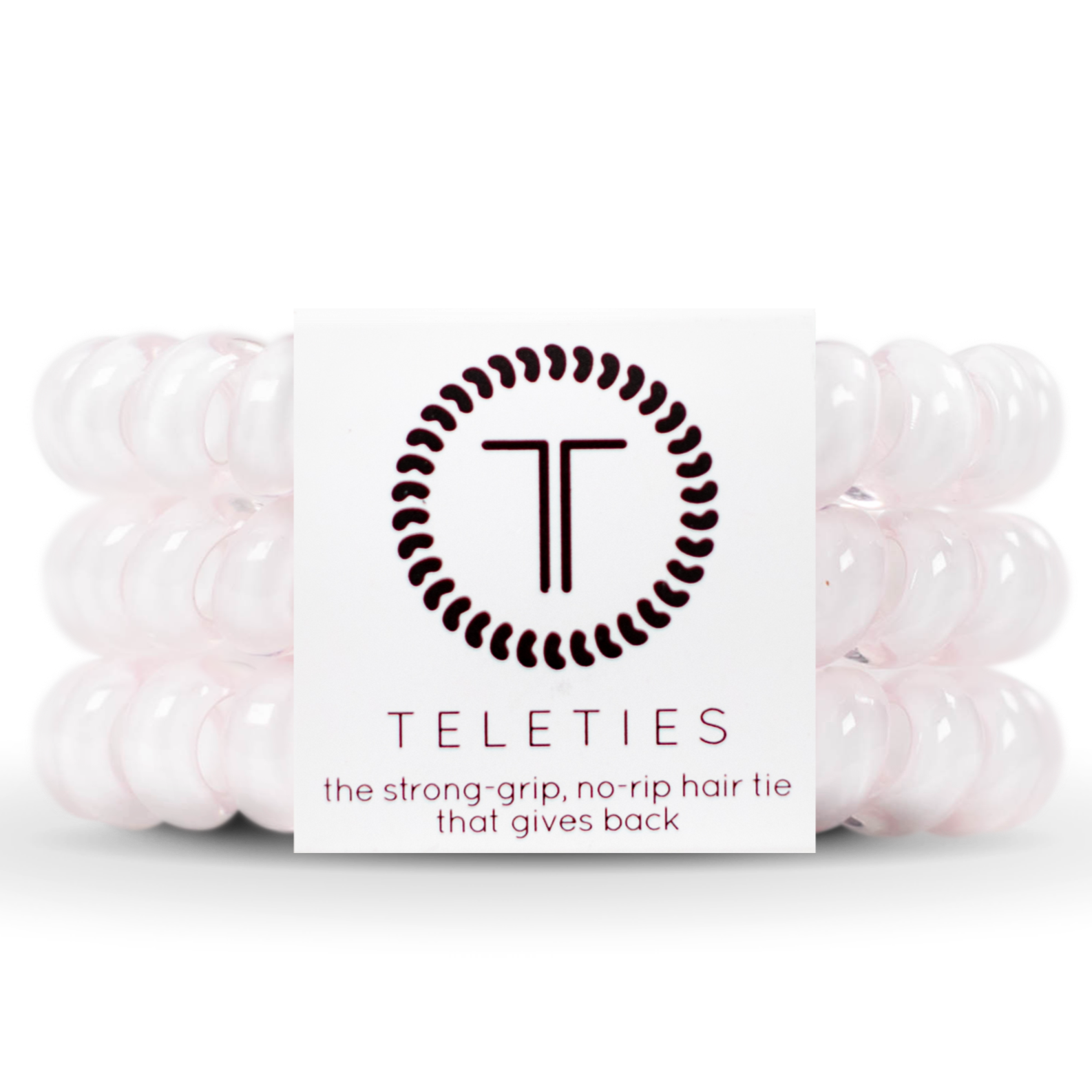 TELETIES, large hair coils, no-rip hair ties, hair tie bracelet, strong grip hair ties, stylish hair accessories, durable hair ties, hair ties set of 3, thick hair hair ties, comfortable hair ties, everyday hair ties, fashion hair ties