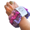 TELETIES, terry cloth scrunchies, wet hair, dry hair, frizz-free hair, post-swim, shower hair accessory, beach hair, hair care, soft hair tie, purple scrunchies, pink scrunchies, secure hold, 