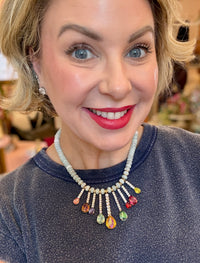 TOVA Caelith Crystal Statement Necklace