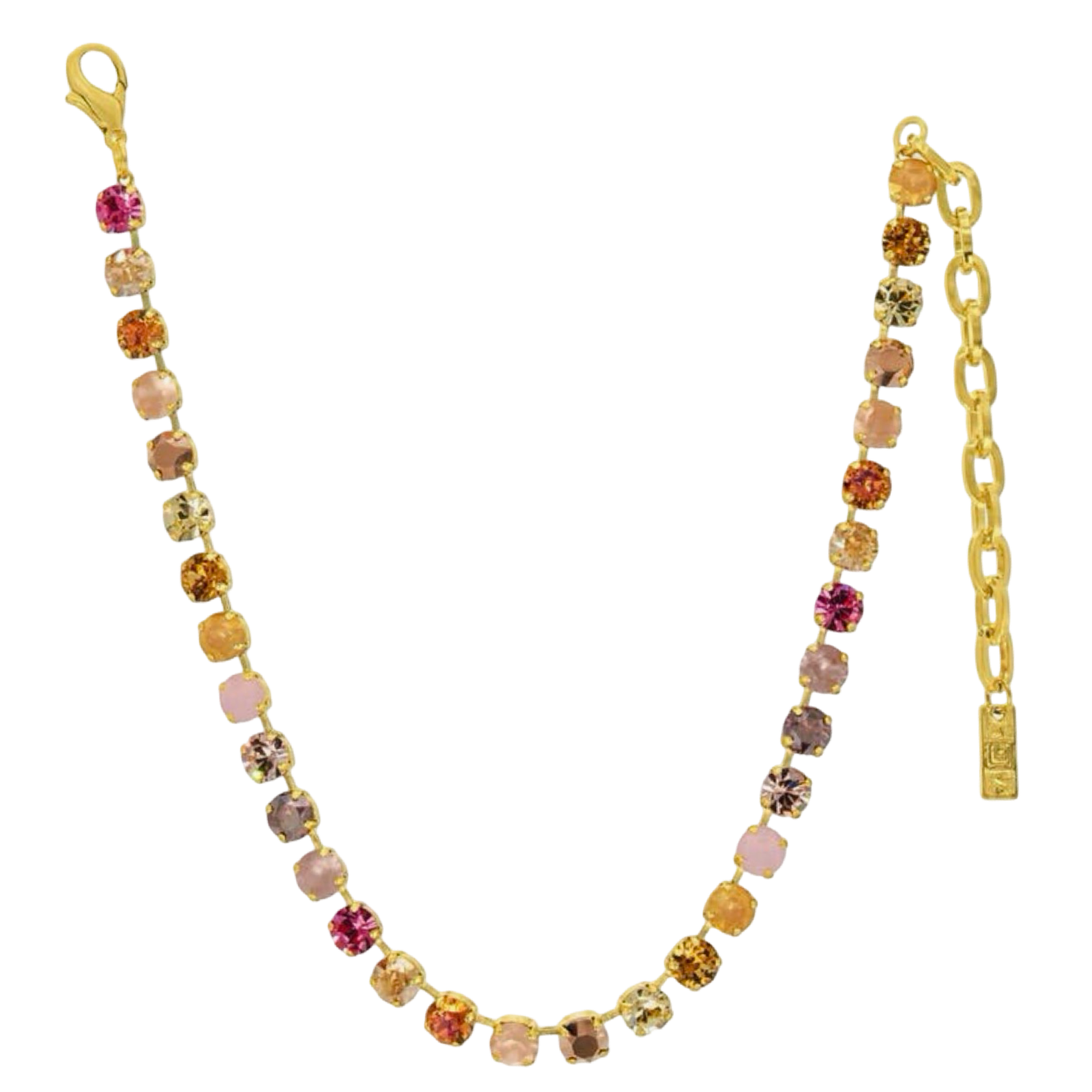 TOVA Oakland Necklace, TOVA Candy Glam Blush necklace, blush pink crystal necklace, handmade Swarovski crystal necklace, Swarovski crystal necklace, pink crystal necklace, soft pink jewelry, gold crystal necklace, statement necklace, layered necklace, TOVA jewelry, handmade jewelry, colorful jewelry, sparkly necklace, boutique jewelry, gift for her, women’s accessories, Oh Meredith jewelry