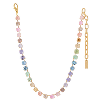 TOVA Oakland Necklace, TOVA Fairy Dust Mix necklace, handmade Swarovski crystal necklace, Swarovski crystal necklace, colorful crystal necklace, multicolor necklace, statement necklace, layered necklace, TOVA jewelry, handmade jewelry, colorful jewelry, sparkly necklace, boutique jewelry, gift for her, women’s accessories, Oh Meredith jewelry