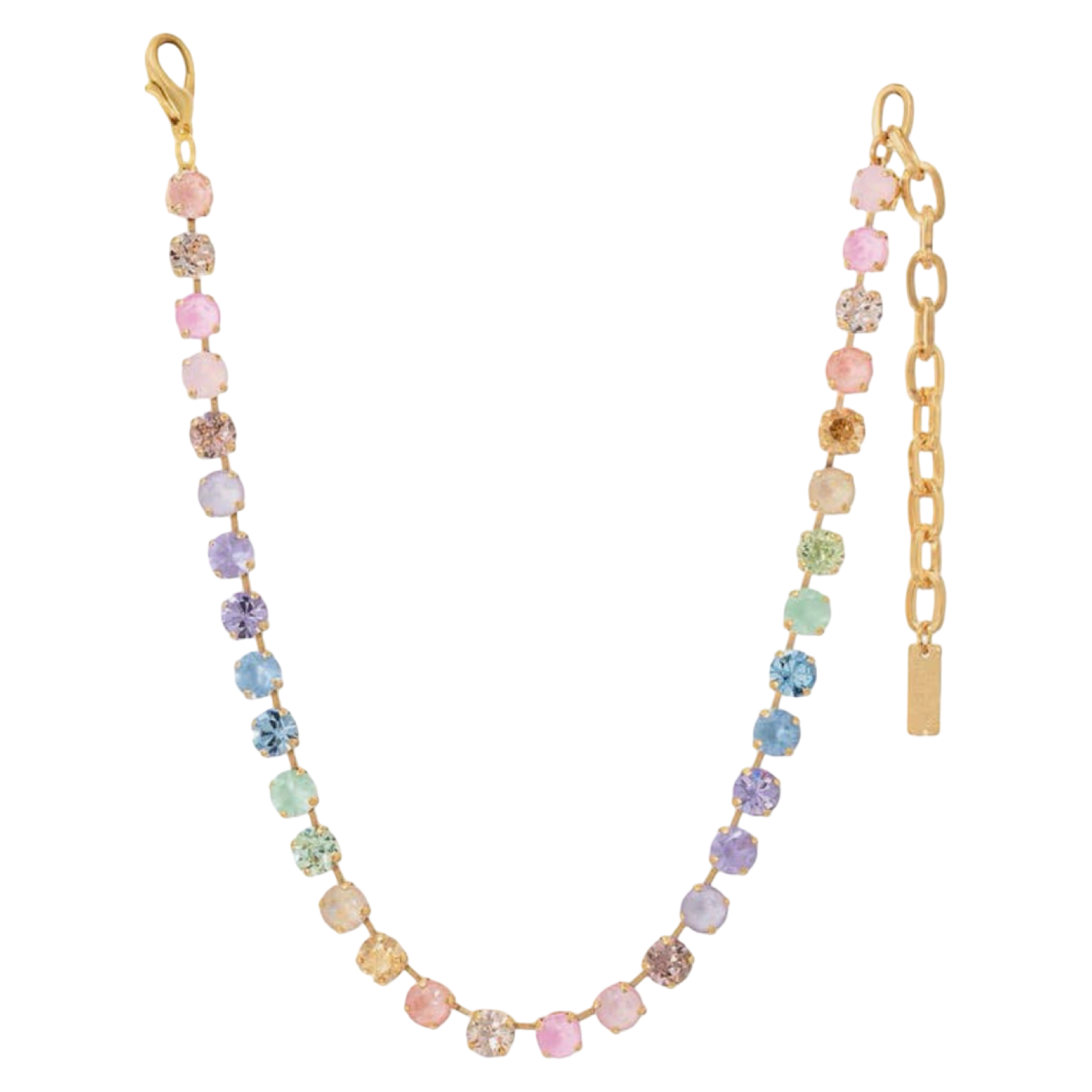 TOVA Oakland Necklace, TOVA Fairy Dust Mix necklace, handmade Swarovski crystal necklace, Swarovski crystal necklace, colorful crystal necklace, multicolor necklace, statement necklace, layered necklace, TOVA jewelry, handmade jewelry, colorful jewelry, sparkly necklace, boutique jewelry, gift for her, women’s accessories, Oh Meredith jewelry
