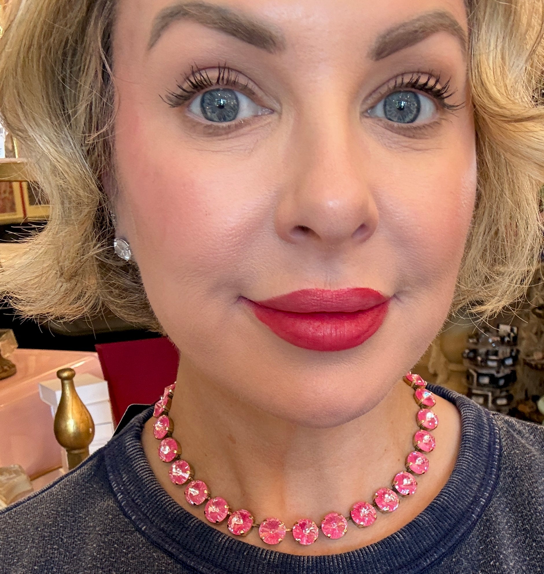 TOVA Sofia Necklace in Ultra Fuchsia