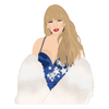 Taylor Swift Midnights sticker, waterproof vinyl Swiftie decal, cut to shape Taylor Swift sticker, Swiftie merch for laptops, Midnights album sticker, Taylor Swift waterproof decal, pop culture water bottle sticker, Taylor Swift sticker for notebooks, durable vinyl Swift sticker, Taylor Swift night-inspired merch