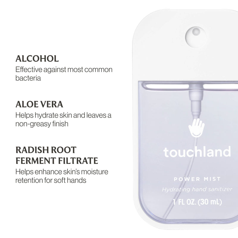 Touchland Beach Coco, hand sanitizer spray, travel hand sanitizer, coconut hand sanitizer, skincare hand sanitizer, aloe vera sanitizer, luxury hand sanitizer, hydrating hand mist, fast-absorbing hand sanitizer, vegan hand sanitizer, cruelty-free hand care, non-sticky sanitizer