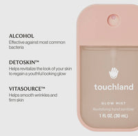 Touchland Rosewater, rose hand sanitizer, floral hand mist, glow hand sanitizer, Touchland Power Mist, skincare hand sanitizer, luxury sanitizer, non-sticky hand spray, vegan hand sanitizer, aloe vera sanitizer, travel size sanitizer, hydrating hand mist