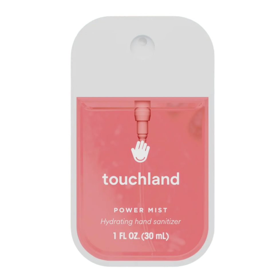 Touchland Watermelon, fruity hand sanitizer, watermelon hand mist, summer hand spray, hydrating hand sanitizer, travel-size sanitizer, clean beauty sanitizer, aloe vera hand spray, non-sticky sanitizer, vegan hand care, juicy scent hand mist