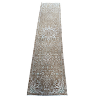 Turkish rug, vintage rug, Turkish runner, hallway runner, hand knotted rug, wool rug, antique rug, Persian style rug, entry rug, kitchen runner, neutral rug, cottage decor, English cottage, vintage home decor, handmade rug, one of a kind rug