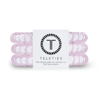 Rose Water Pink - Small Spiral Hair Coils, Hair Ties, 3-pack