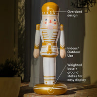 FUNBOY Gold Inflatable Nutcracker — 5 Ft