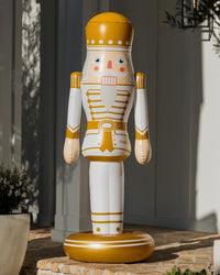 FUNBOY Gold Inflatable Nutcracker — 5 Ft