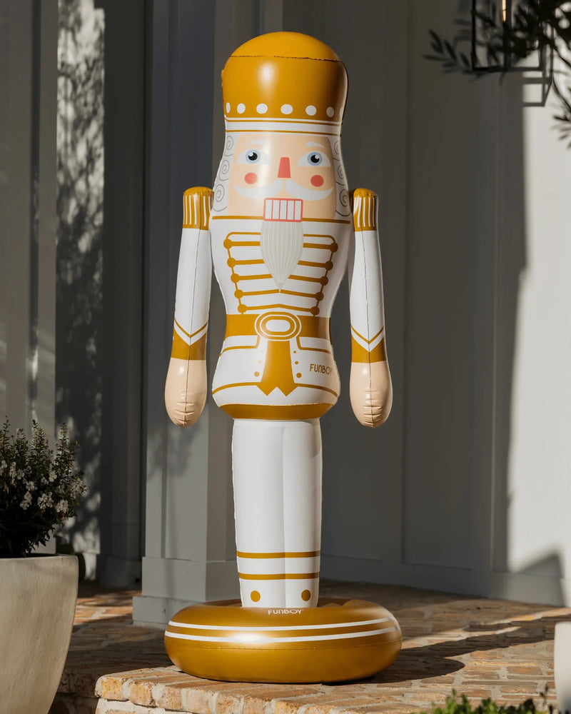 FUNBOY Gold Inflatable Nutcracker — 5 Ft