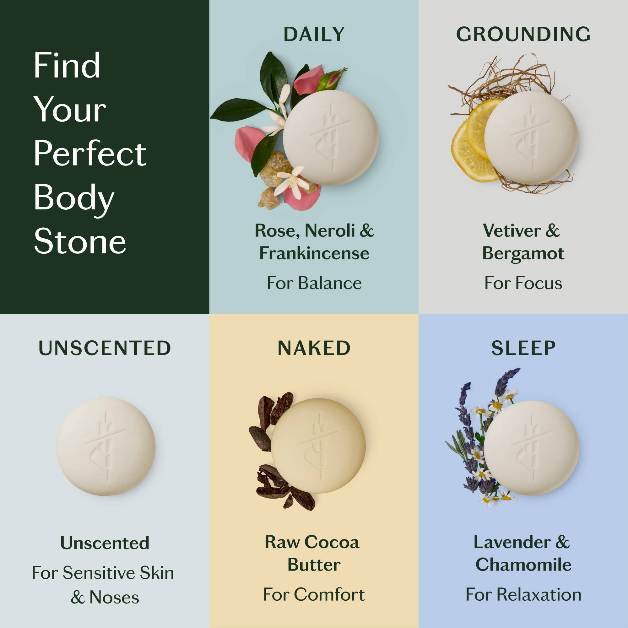 Daily Stone | Deep Moisturizing Lotion Bar: Mini (1 oz)