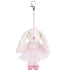 ballerina bag charm, pink tutu keychain, Bukowski bear charm, plush bag charm, whimsical keyring, gift for dancers, mini ballerina charm, pink stuffed bear, Swedish bear accessory, backpack charm, girly gift idea