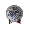 Blue and White Floral Decorative Porcelain Plate