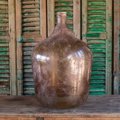 Decorative Burnished Bourbon Bottle Large