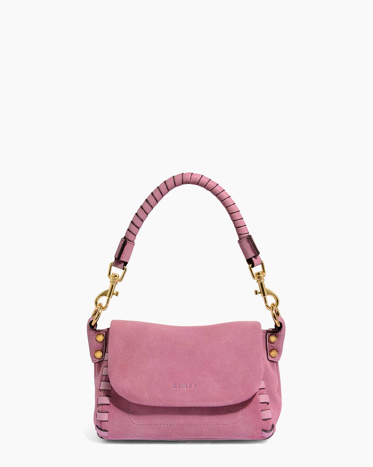 Aimee Kestenberg Zen Mini Crossbody – Dusty Rose Suede