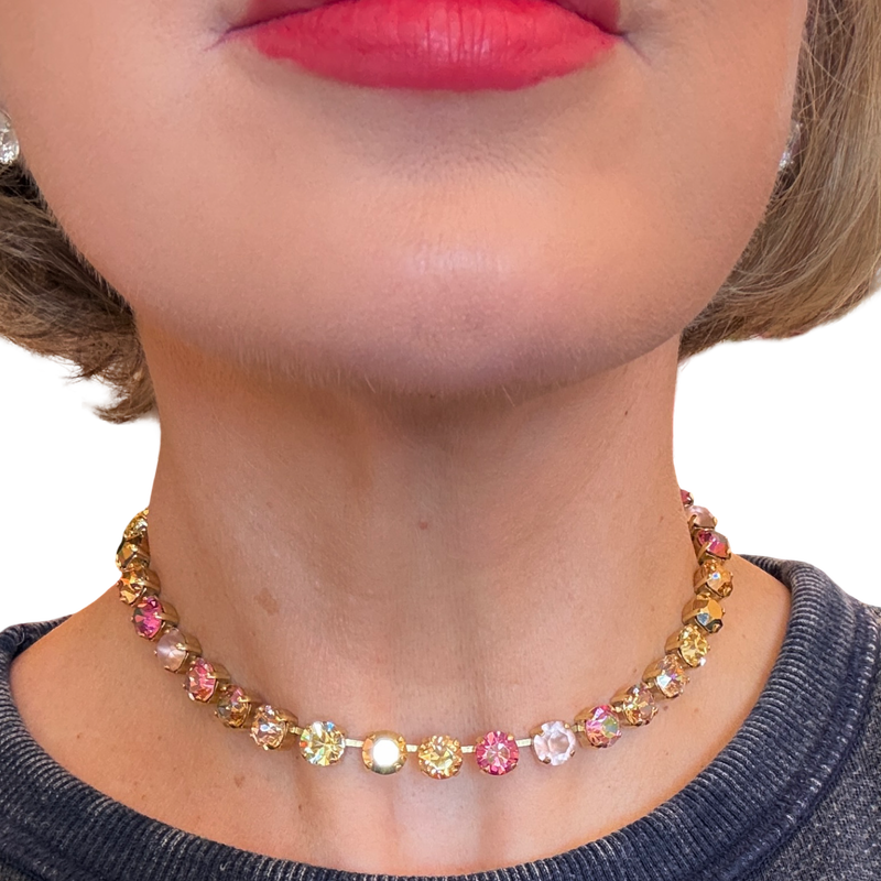 candy glam pink tova oakland necklace choker 