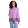 cashmere topper, orchid cashmere wrap, luxury cashmere poncho, cashmere gift idea, versatile cashmere layer, travel cashmere topper, soft cashmere sweater wrap, women’s cashmere accessory
