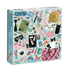 cat lover puzzle, fashion puzzle, foil puzzle, Galison puzzle, 500 piece jigsaw, cat accessory puzzle, stylish jigsaw puzzle, illustrated cat puzzle, gift for puzzle lovers, cat-themed gifts