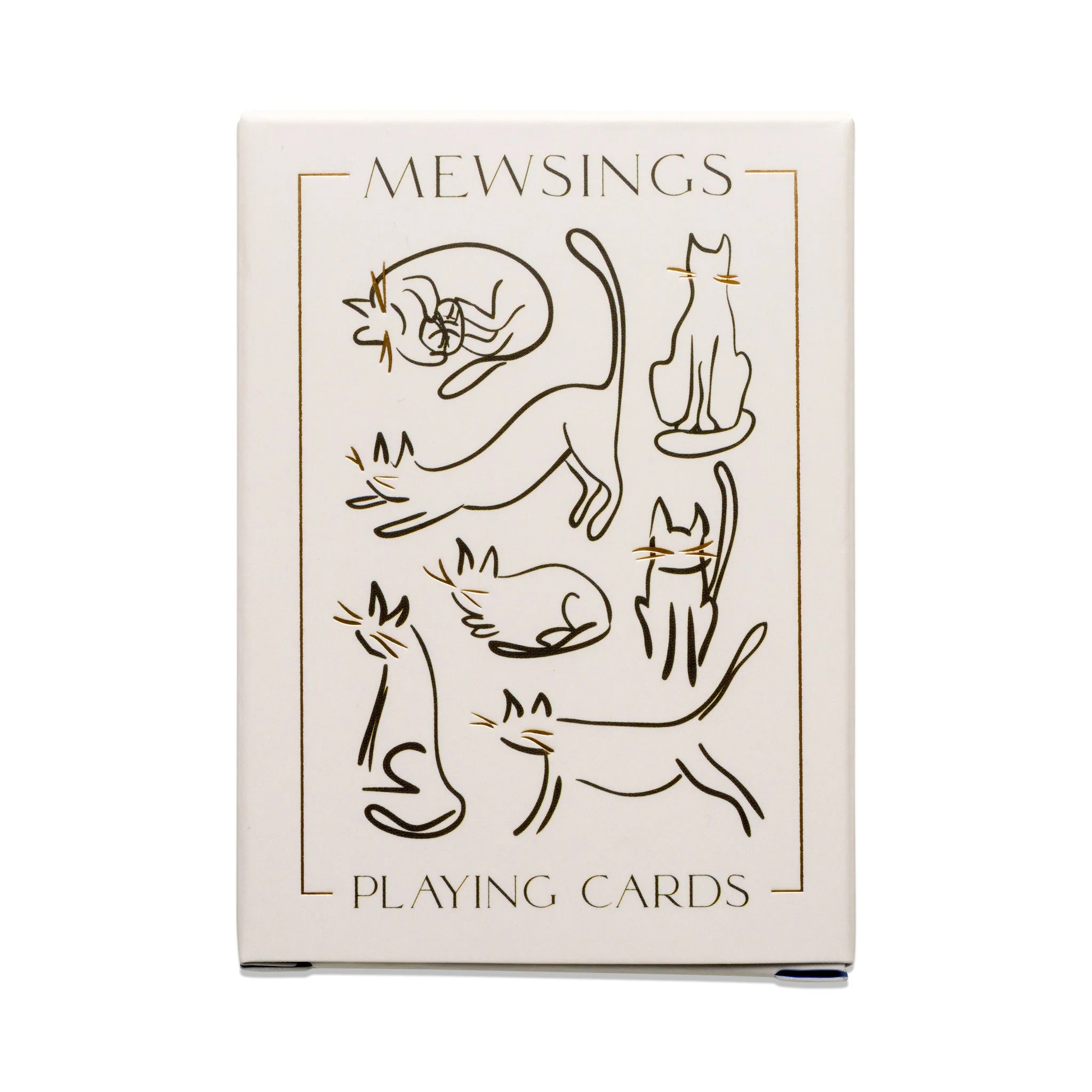 cat playing cards, gold foil playing cards, custom poker deck, designworks ink cards, unique playing card deck, gift for cat lovers, cute card game set, poker size cat cards, housewarming card game, Taylor Swift cat lover gift