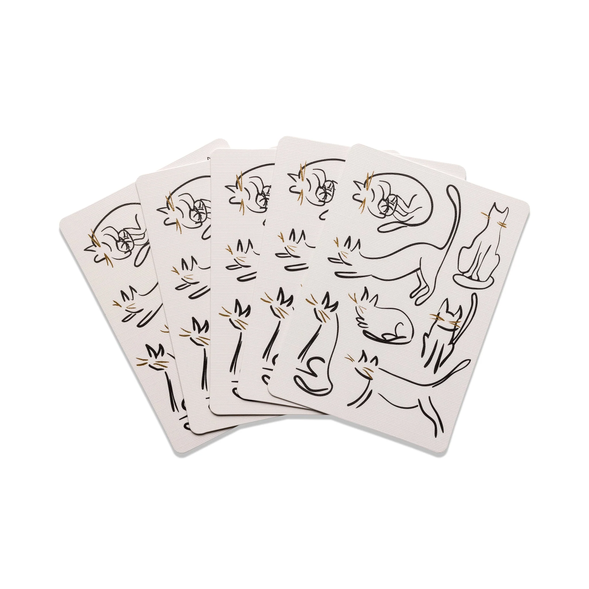 cat playing cards, gold foil playing cards, custom poker deck, designworks ink cards, unique playing card deck, gift for cat lovers, cute card game set, poker size cat cards, housewarming card game, Taylor Swift cat lover gift