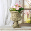 cement urn planter, classic decorative urn, Willow Group cement vase, timeless home accent, indoor outdoor urn, stone-look floral container, neutral tone urn, cement vase for flowers, traditional home decor vessel, decorative cement planter