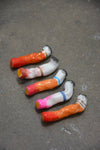 Lipstick-Stained Ceramic Cigarettes – Set of 5 Handcrafted Sculptures