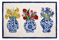 Chinoiserie Flowers Hook Rug