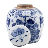 chinoiserie blue and white porcelain lidded jar dannys chinese home decor decorative